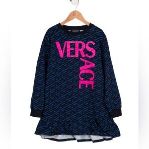 Versace sweatshirt dress with long sleeves sz 12 ( Big Girls) made in It…